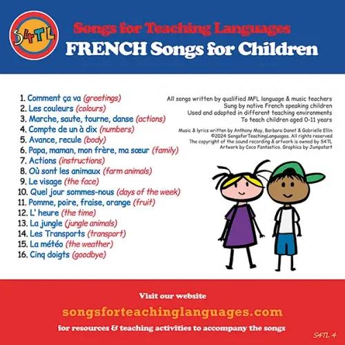 s4tl French songs for children back cover