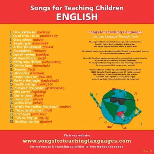 s4tl songs for teaching children English back cover