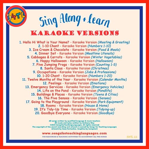 s4tl sing along & learn karaoke versions back cover